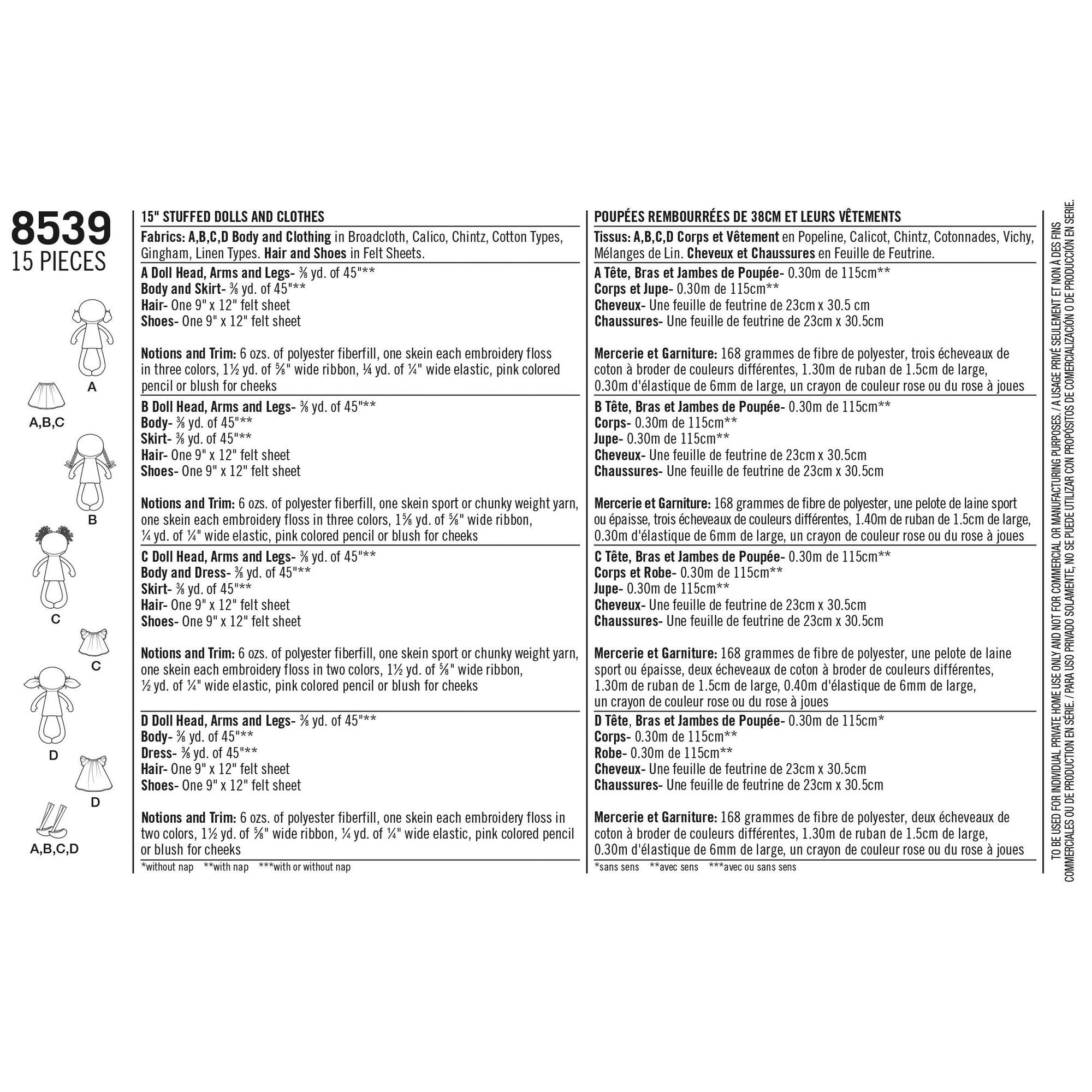 Simplicity® Pattern CS8539 (One Size)